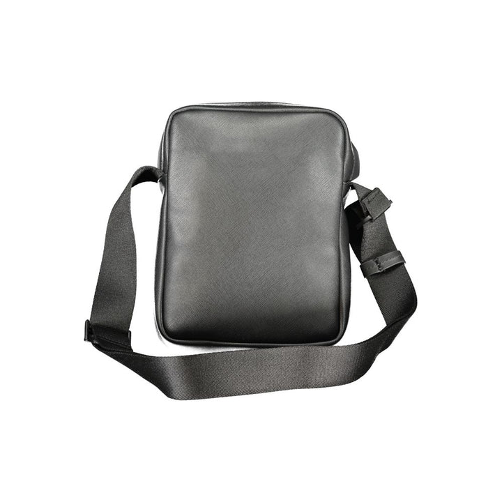 Black Polyester Shoulder Bag