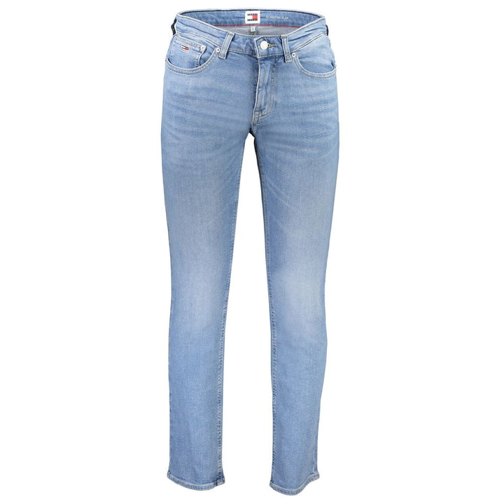 Light Blue Cotton Jeans & Pant