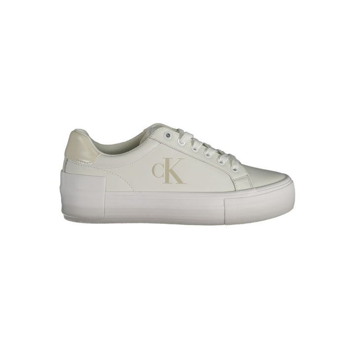 White Leather Women Sneaker