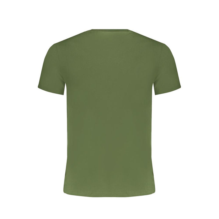 Green Cotton Men T-Shirt