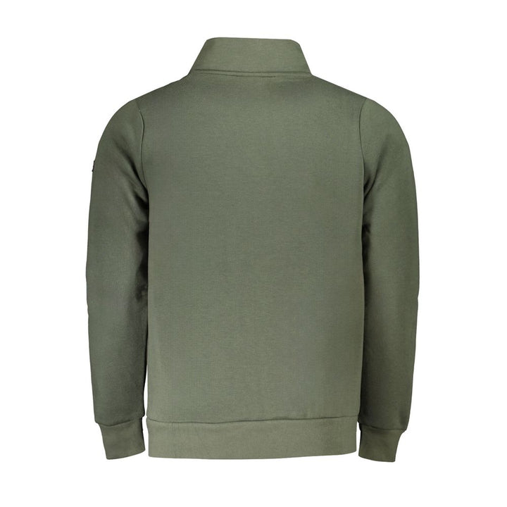 Green Cotton Men Sweater