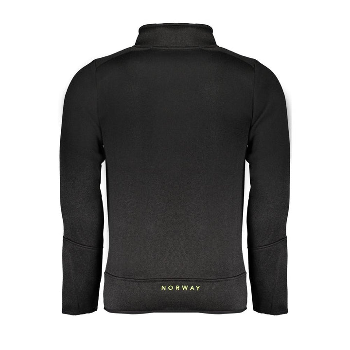 Black Polyester Men Sweater