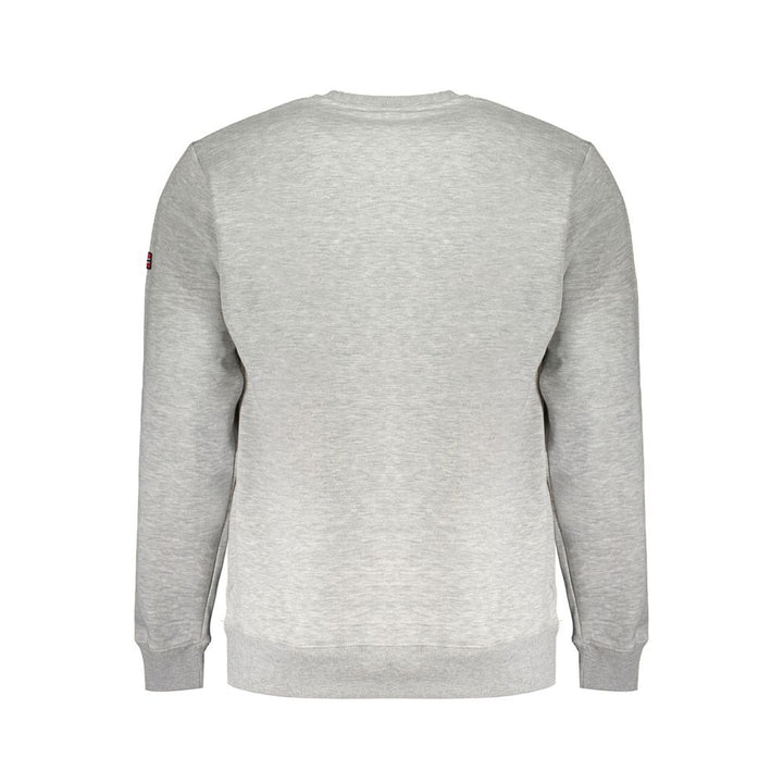 Gray Cotton Men Sweater