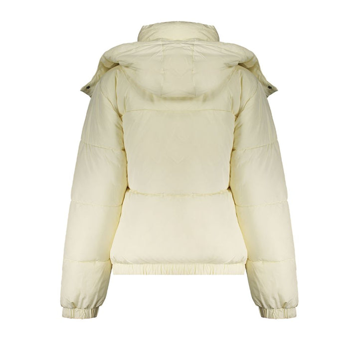 Beige Polyester Women Jacket