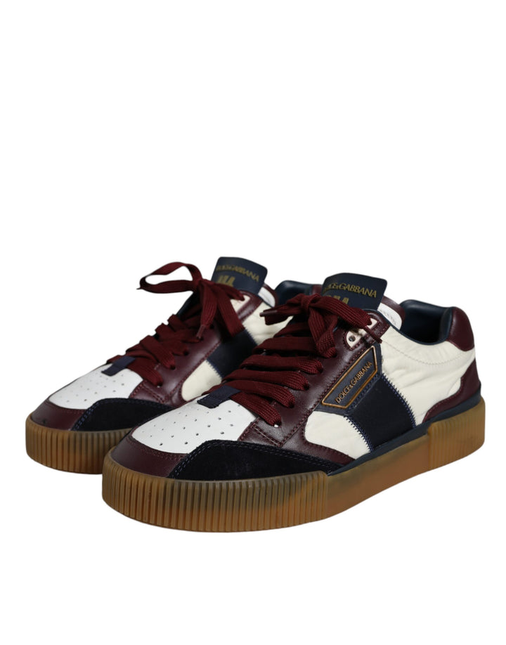 Multicolor Miami Leather Low Top Sneakers Shoes