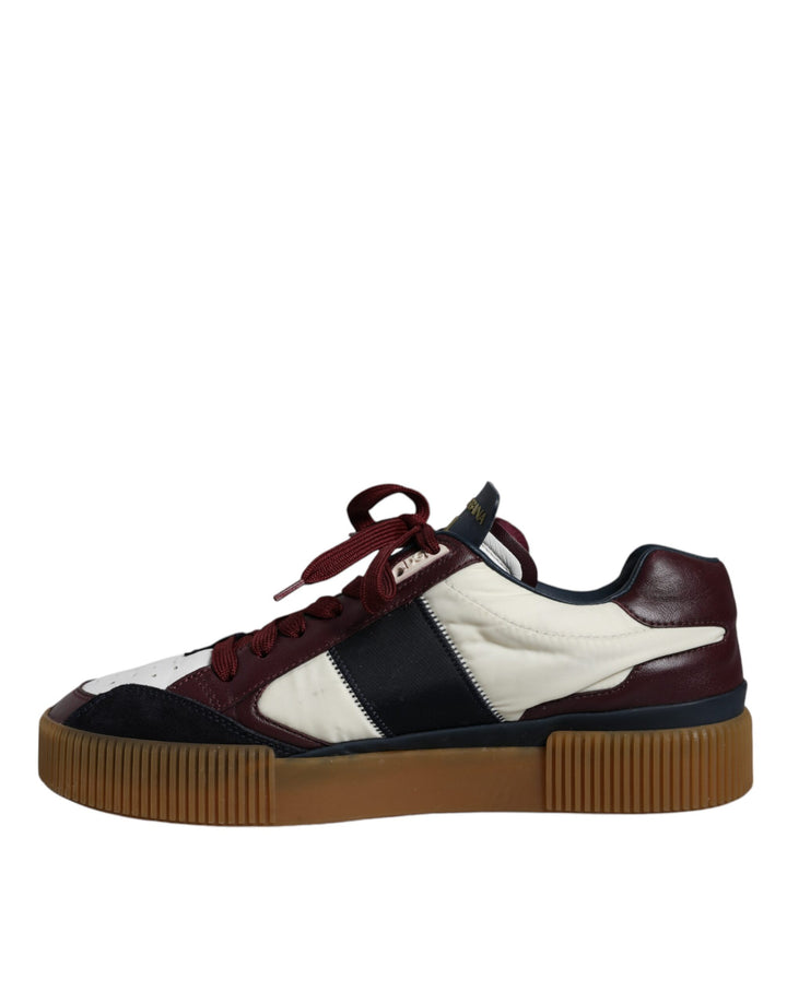 Multicolor Miami Leather Low Top Sneakers Shoes