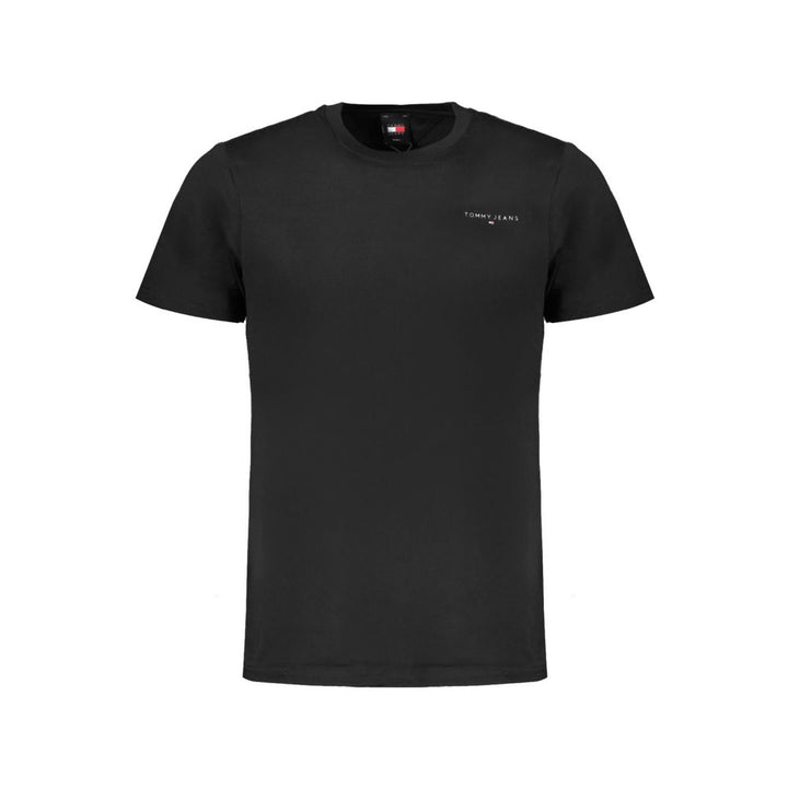 Black Cotton Men T-Shirt