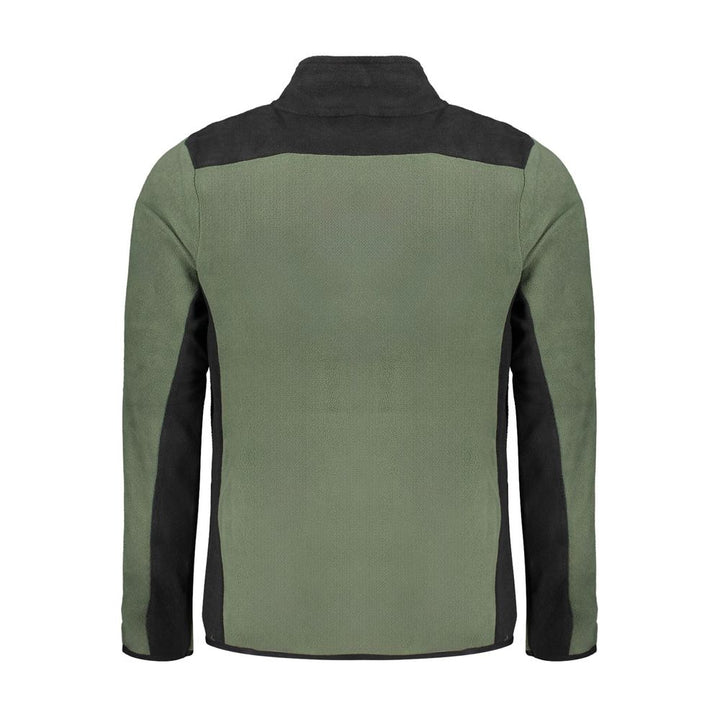 Green Polyester Men Sweater