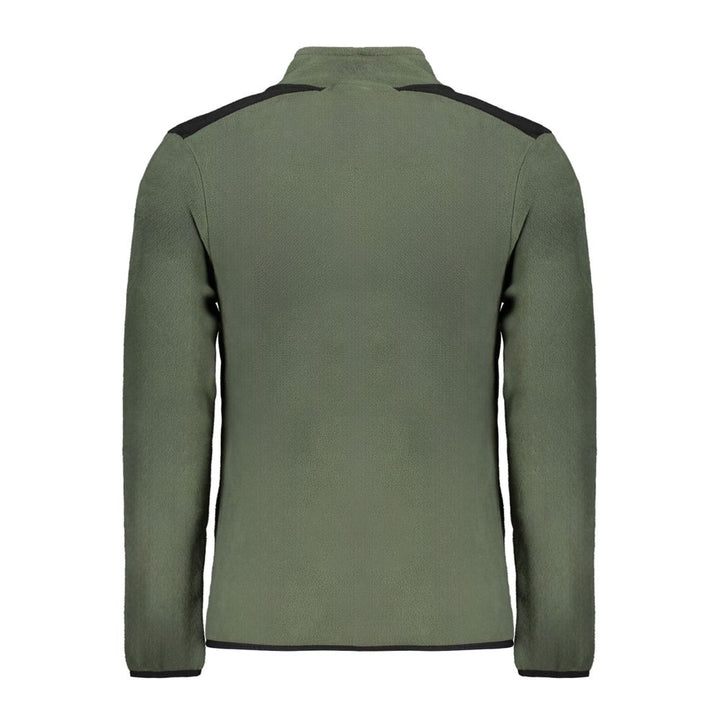 Green Polyester Men Sweater