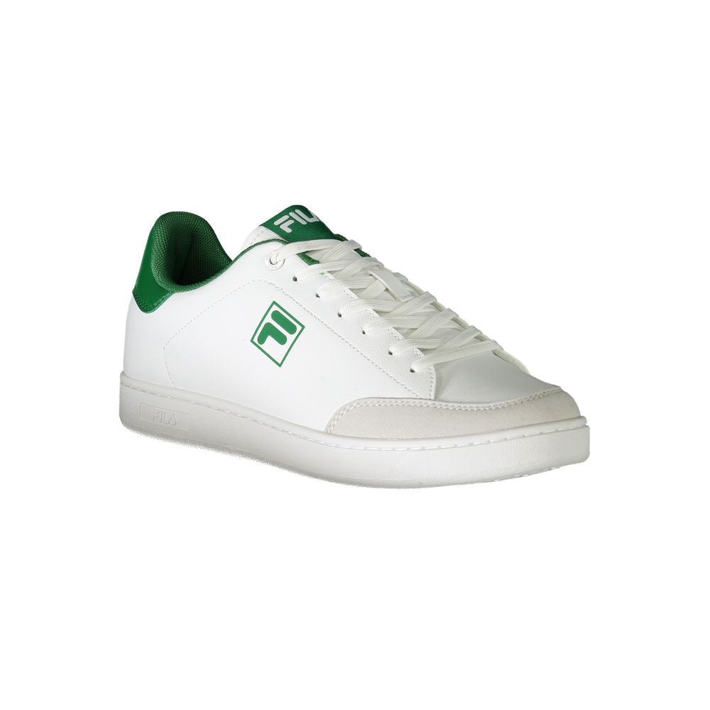 White Polyester Sneaker