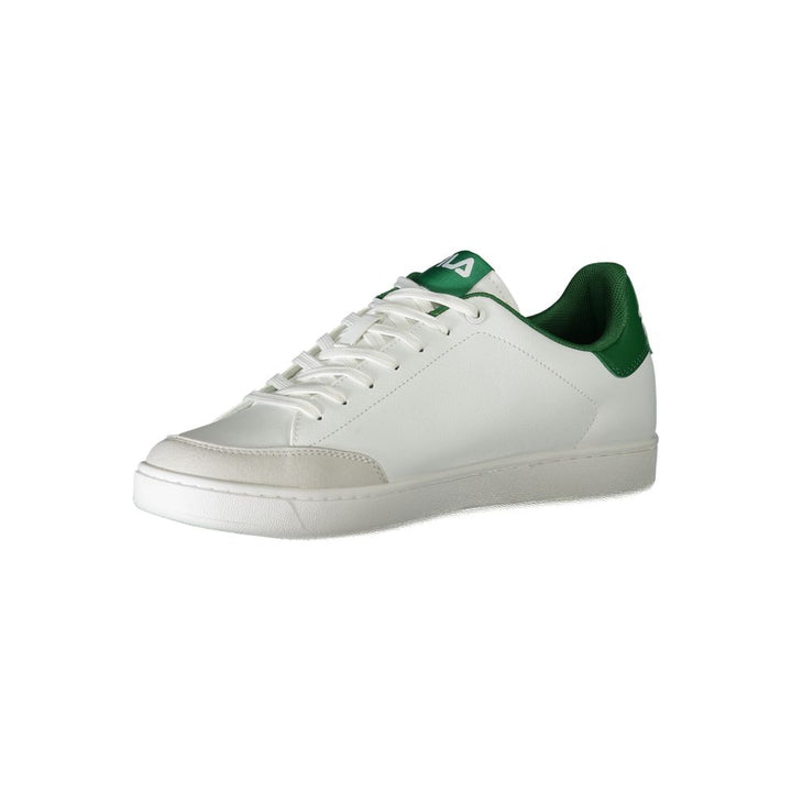 White Polyester Sneaker