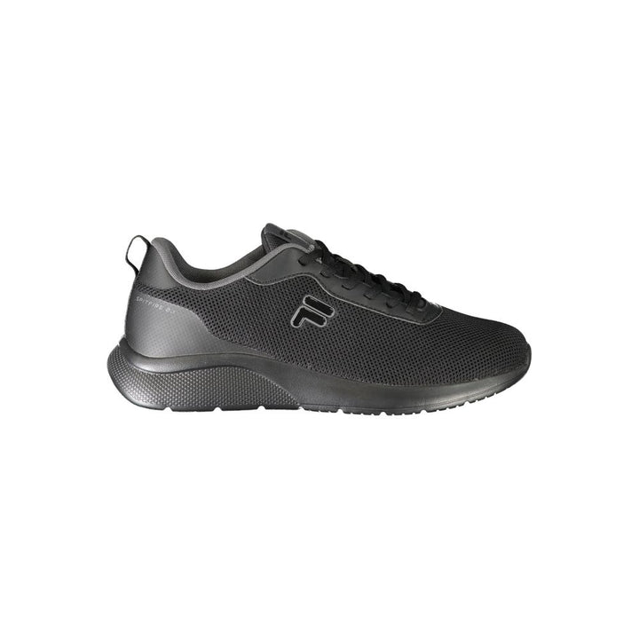 Black Polyester Sneaker