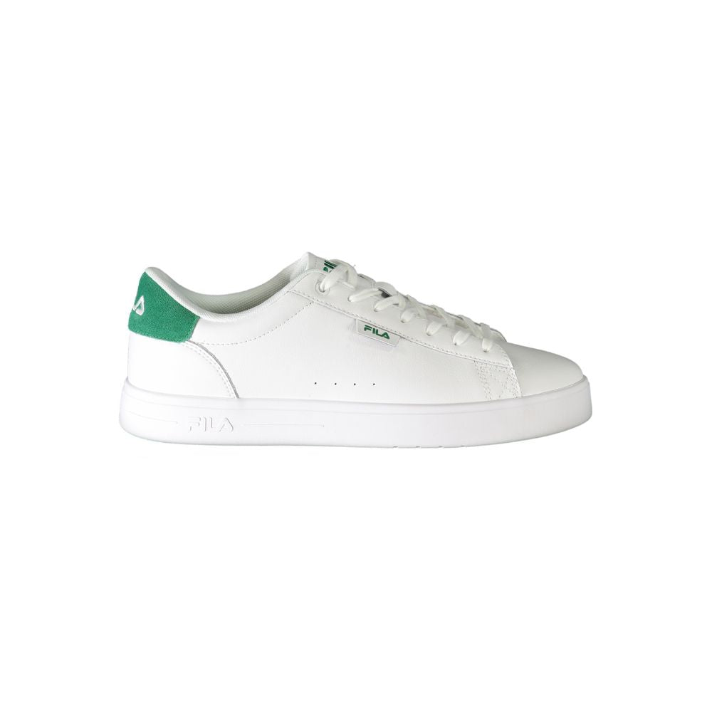 White Polyester Sneaker