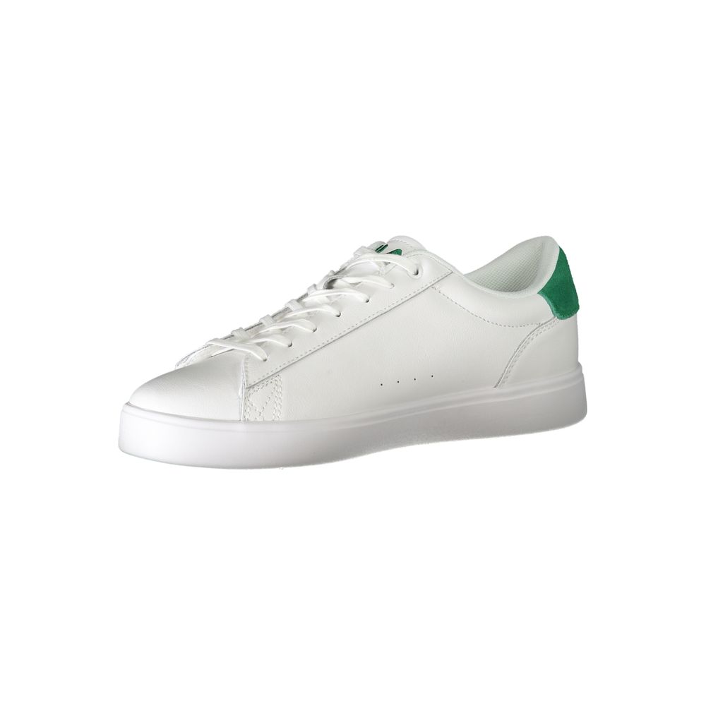 White Polyester Sneaker