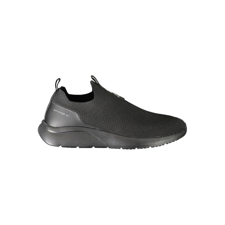 Black Polyester Sneaker