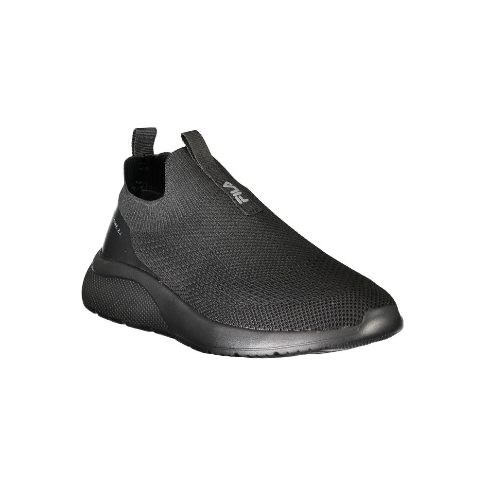 Black Polyester Sneaker