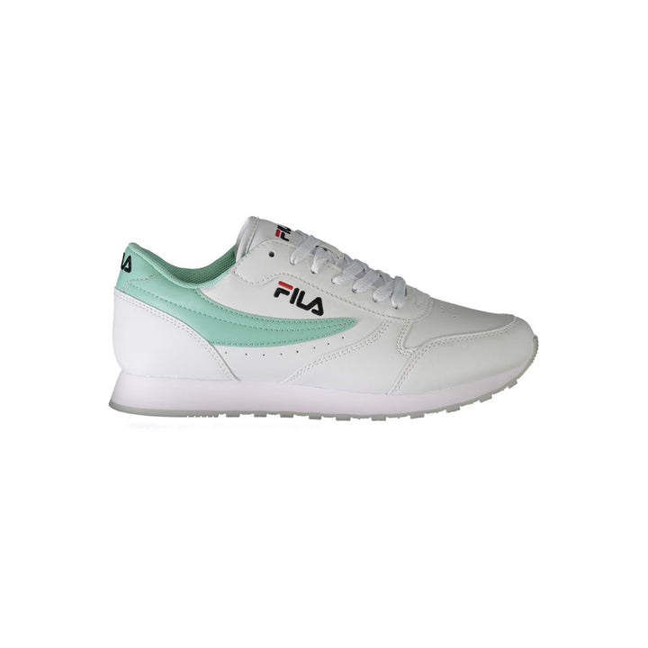 White Polyester Sneaker