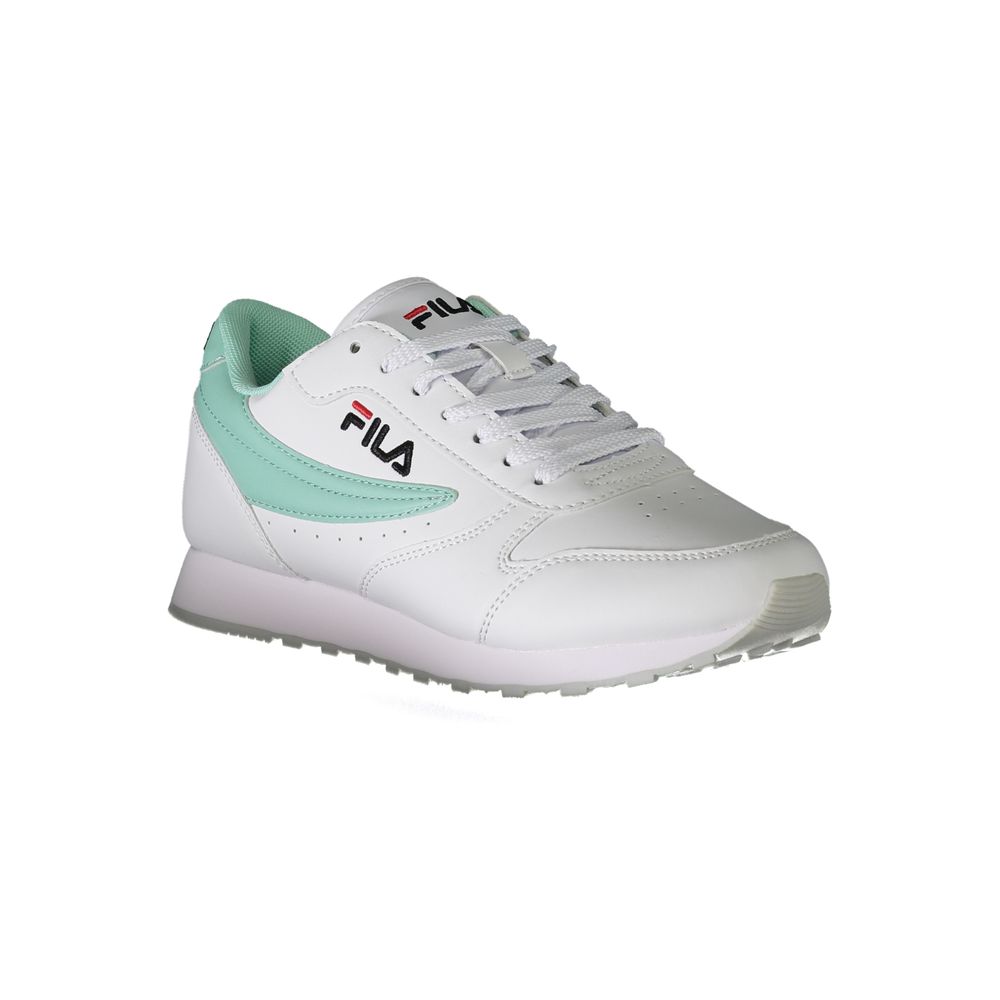 White Polyester Sneaker