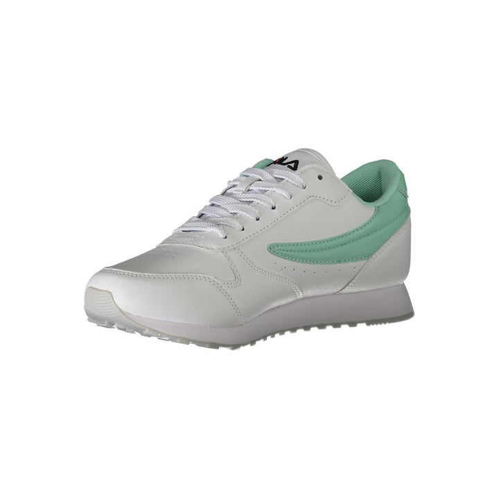 White Polyester Sneaker