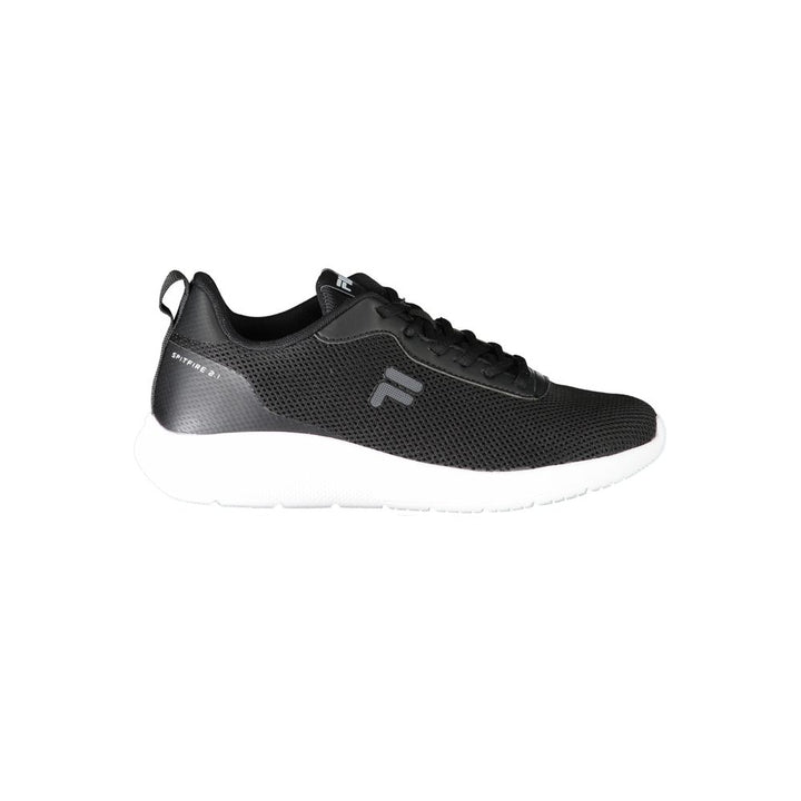 Black Polyester Sneaker