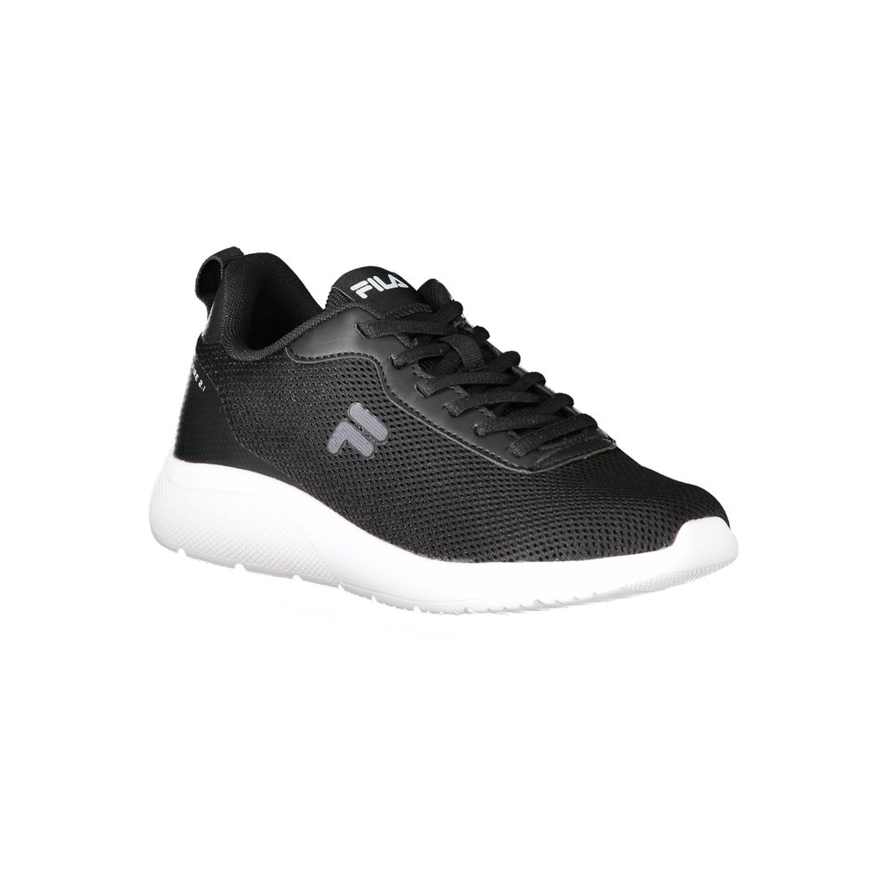 Black Polyester Sneaker