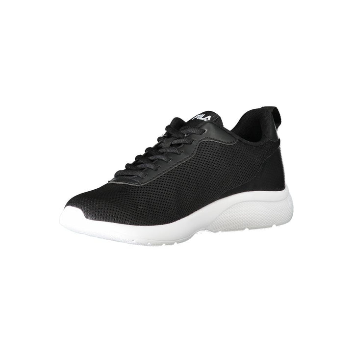 Black Polyester Sneaker