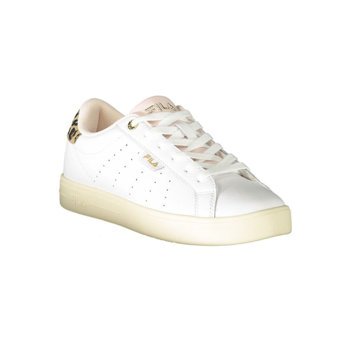 White Polyester Sneaker