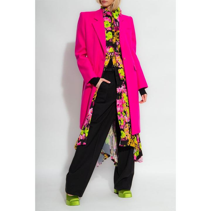 Fuchsia Viscose Jackets & Coat