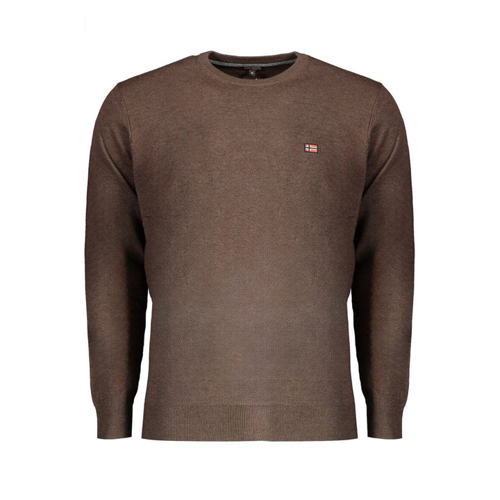 Brown Polyester Sweater