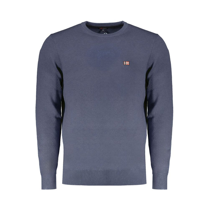 Blue Polyester Sweater