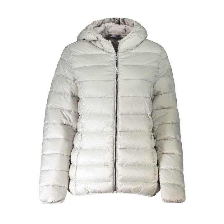 Silver Polyamide Jackets & Coat