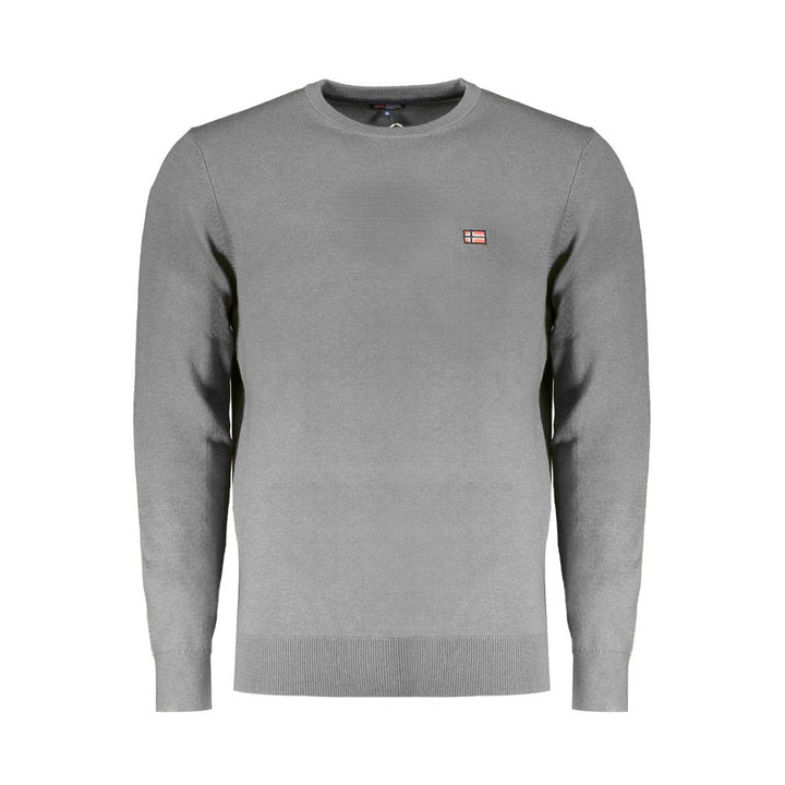 Gray Polyester Sweater