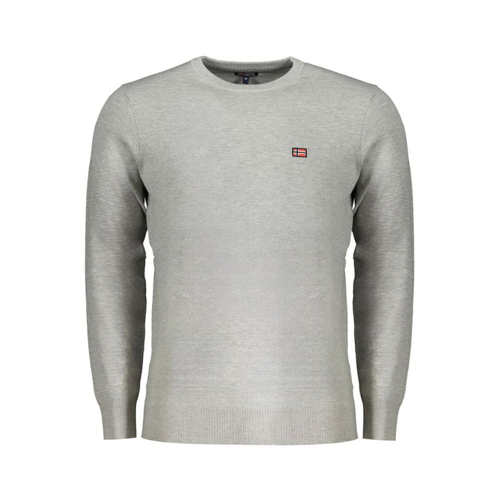 Gray Polyester Sweater