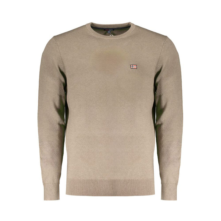 Brown Polyester Sweater