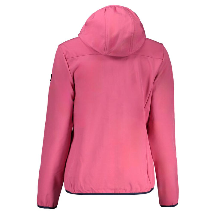 Pink Polyester Jackets & Coat