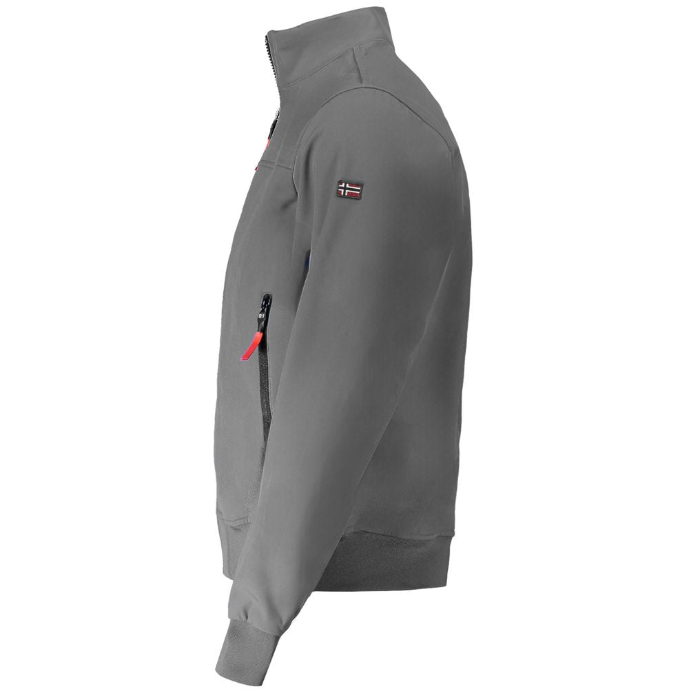 Gray Polyester Jacket