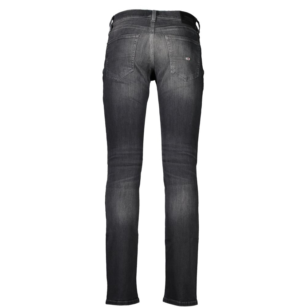 Black Cotton Jeans & Pant