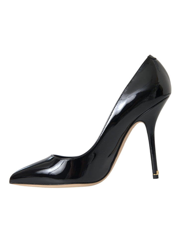 Black Patent Leather Bellucci Pumps Heels Shoes