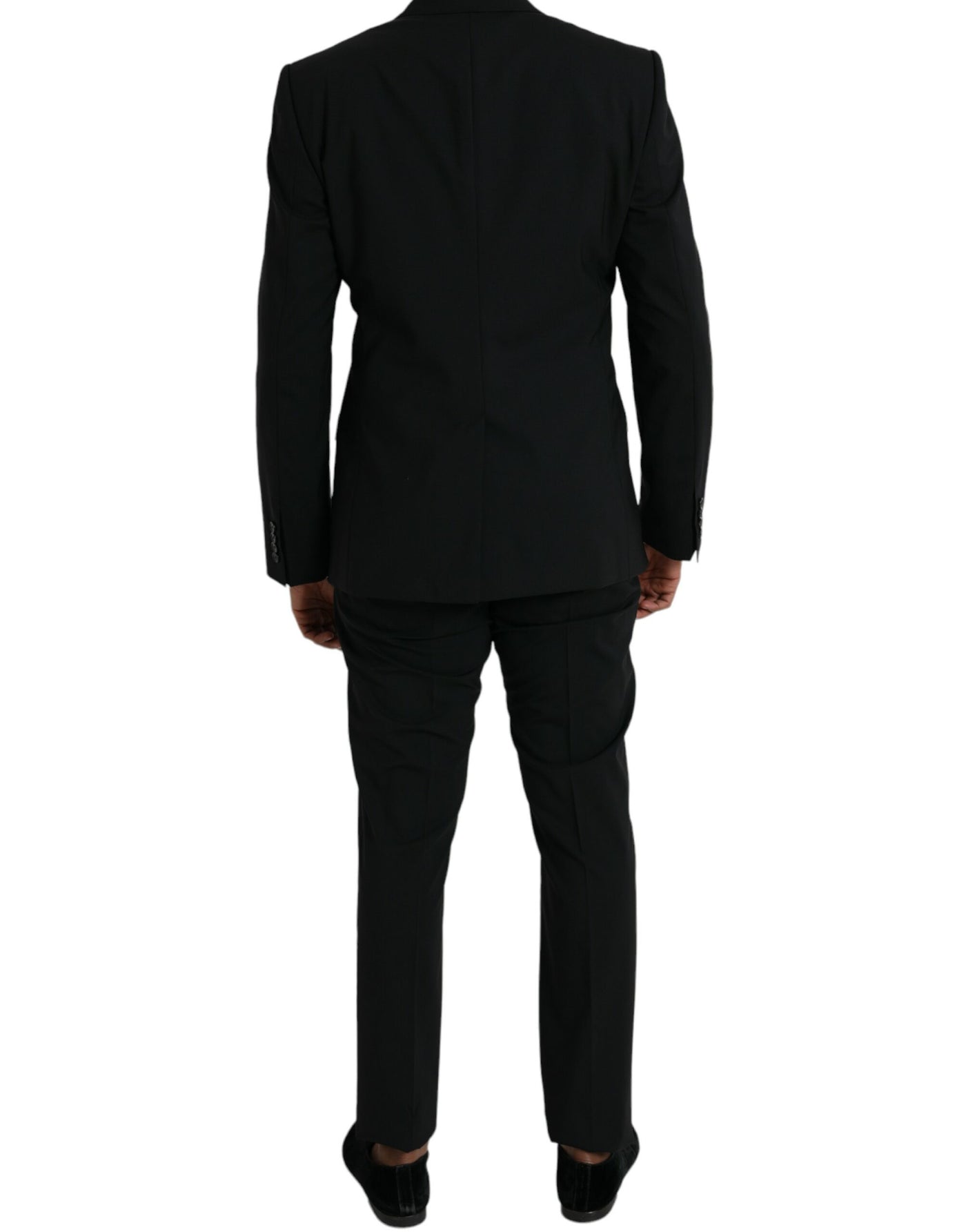 Dolce & Gabbana Black Wool MARTINI Formal 2 Piece Suit