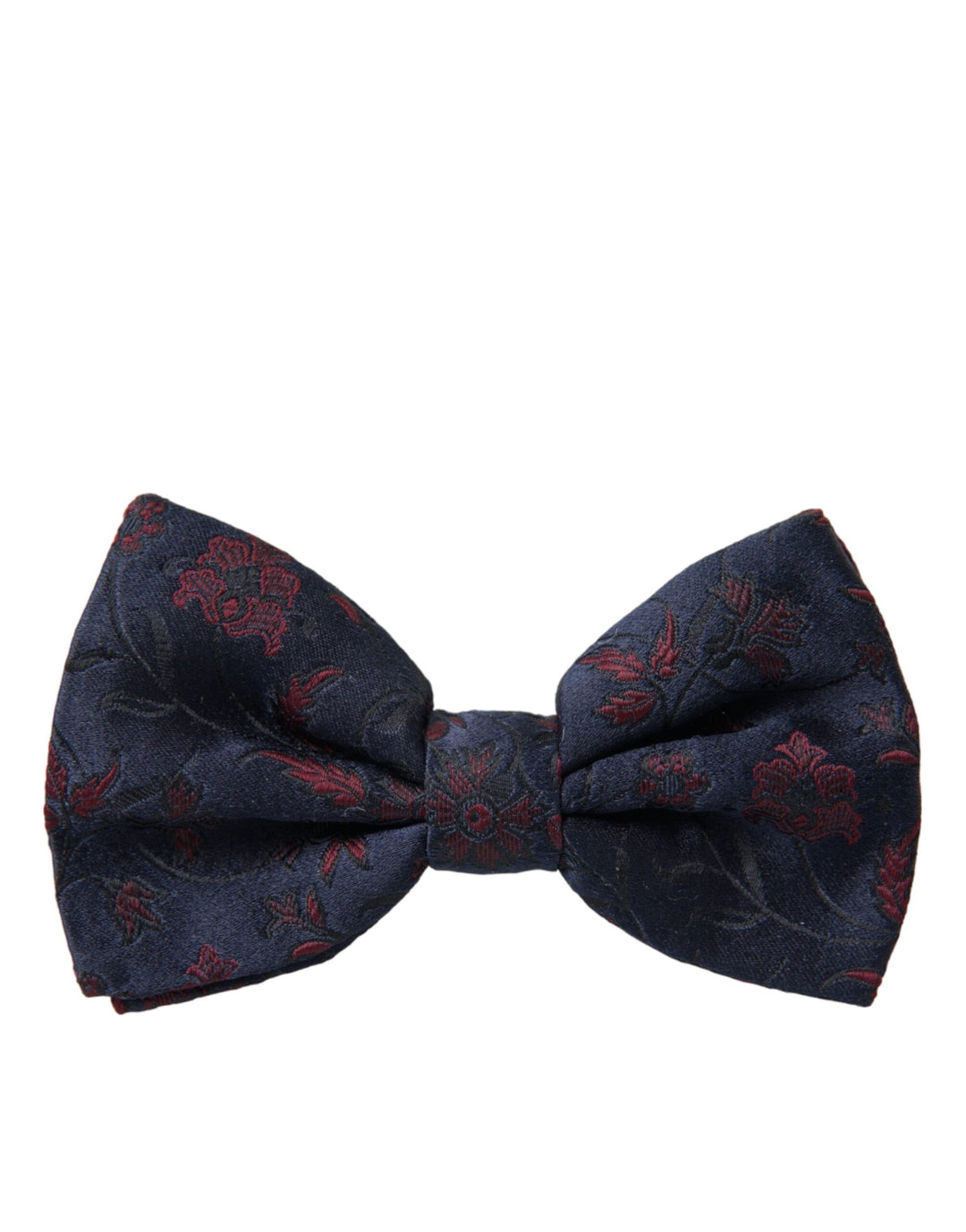 Blue Floral Brocade Adjustable Neck Men Bow Tie