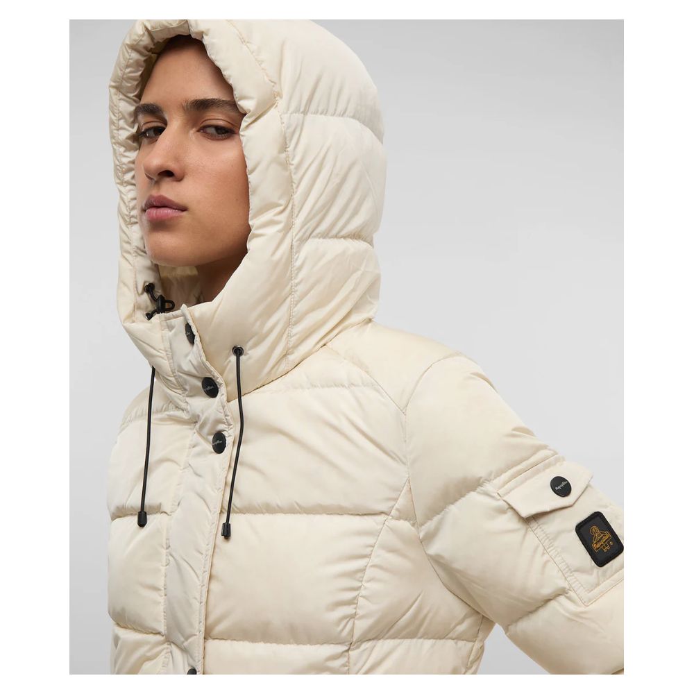 White Nylon Jackets & Coat