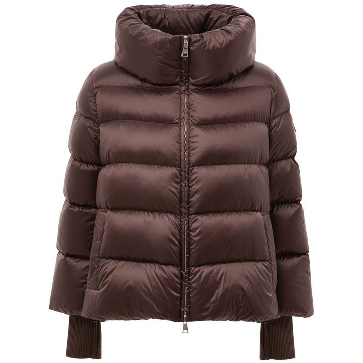 Brown Polyamide Jackets & Coat