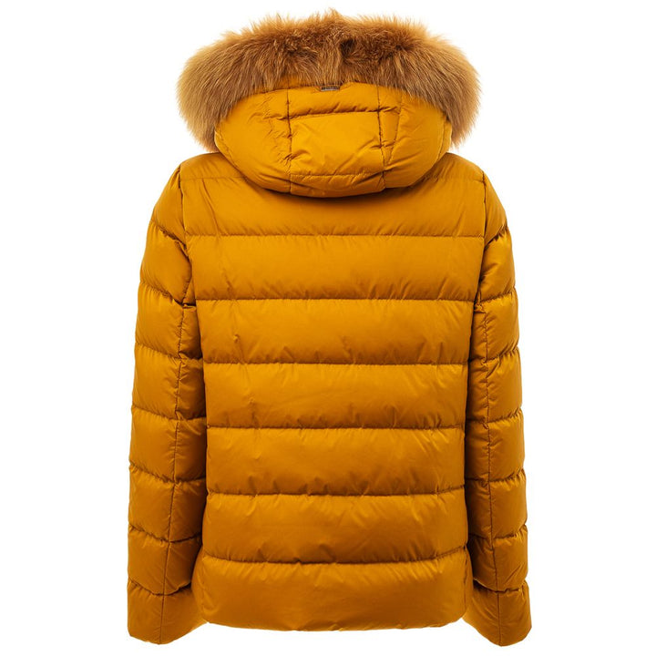 Yellow Polyamide Jackets & Coat