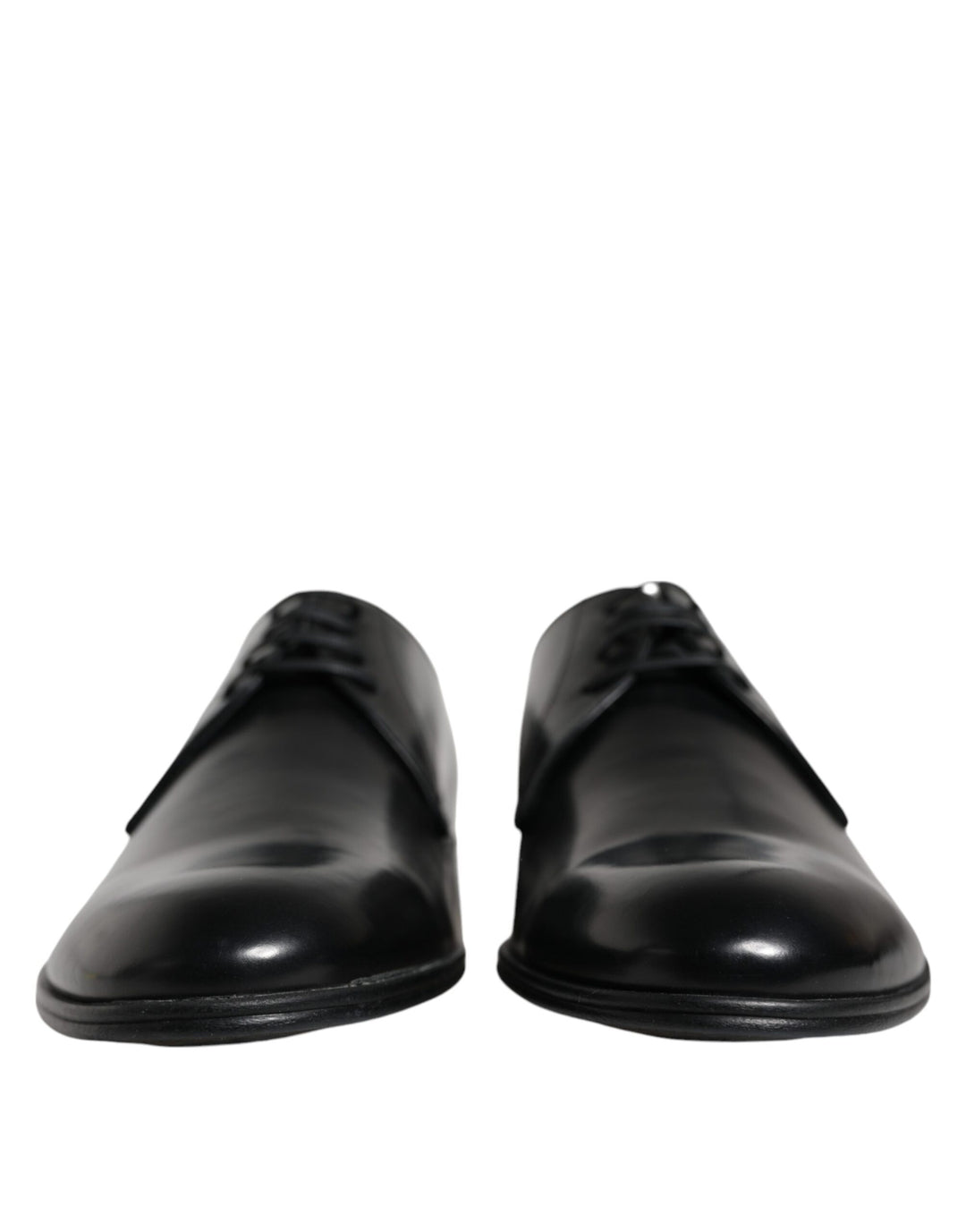 Black Leather Derby Formal Dress Shoes