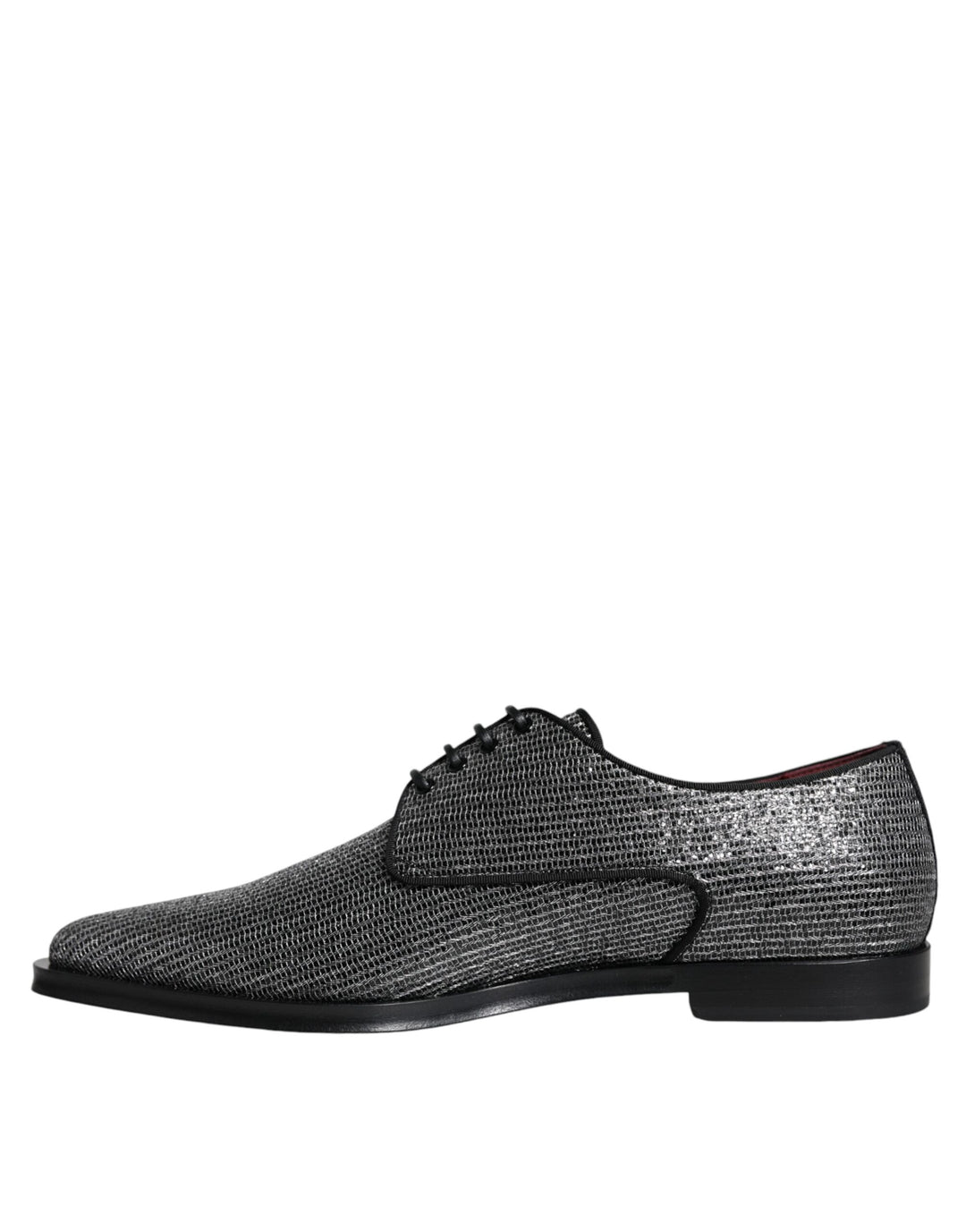 Silver Polyurethane Derby Formal Dress Shoes