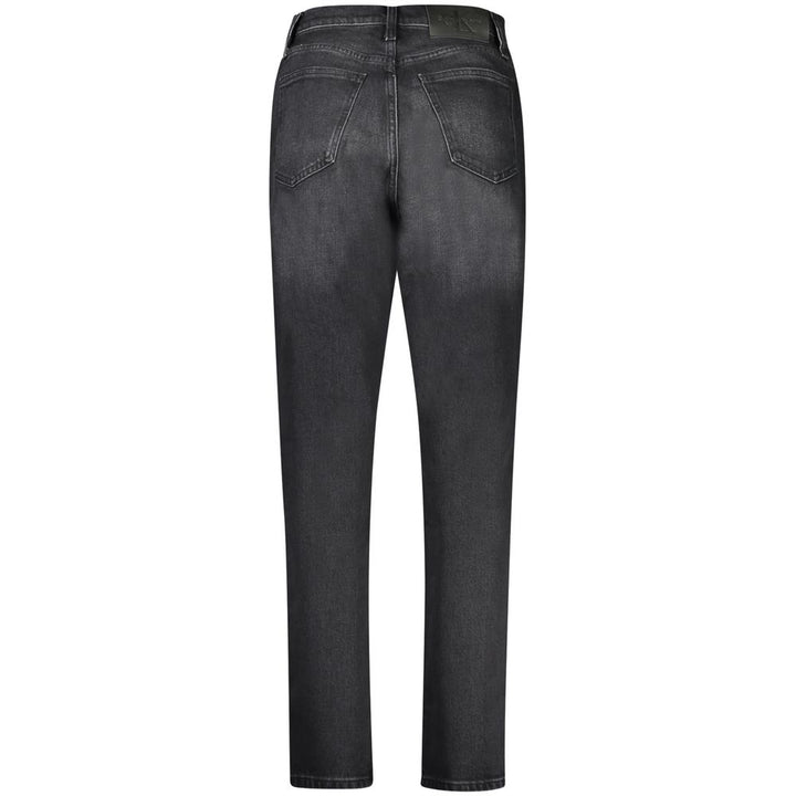 Black Cotton Jeans & Pant