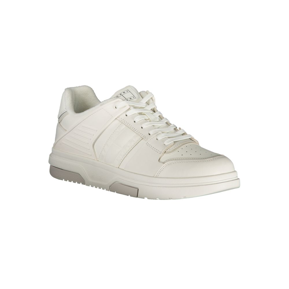 White Polyester Sneaker