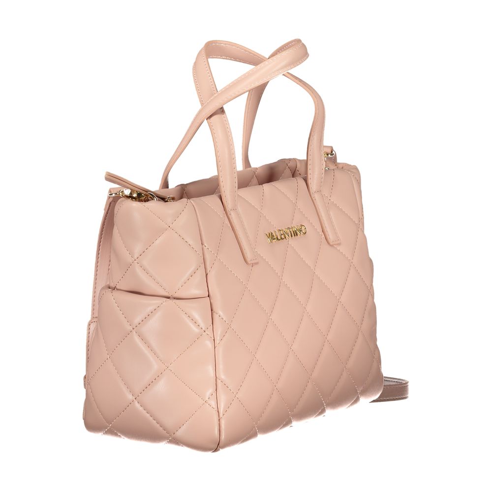 Pink Polyethylene Handbag