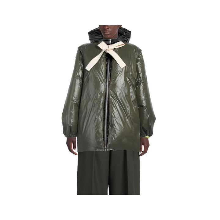 Green Nylon Jackets & Coat