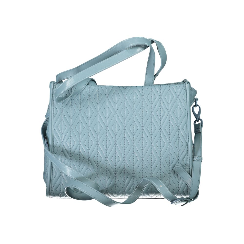 Light Blue Polyester Handbag